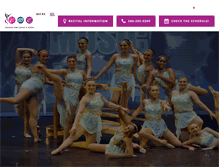 Tablet Screenshot of encorethedancecentre.com